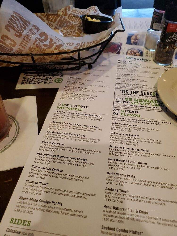 O'Charley's - Mansfield, OH menu_pic