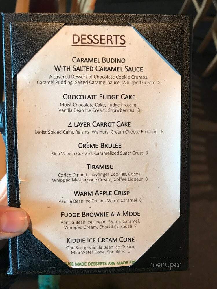 Divots Restaurant At Indian - Hood River, OR menu_pic