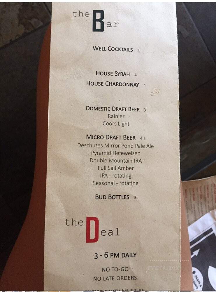 Divots Restaurant At Indian - Hood River, OR menu_pic