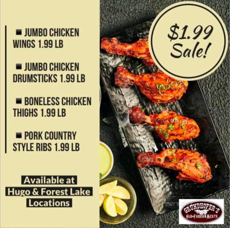 Grundhofer's - Hugo, MN menu_pic