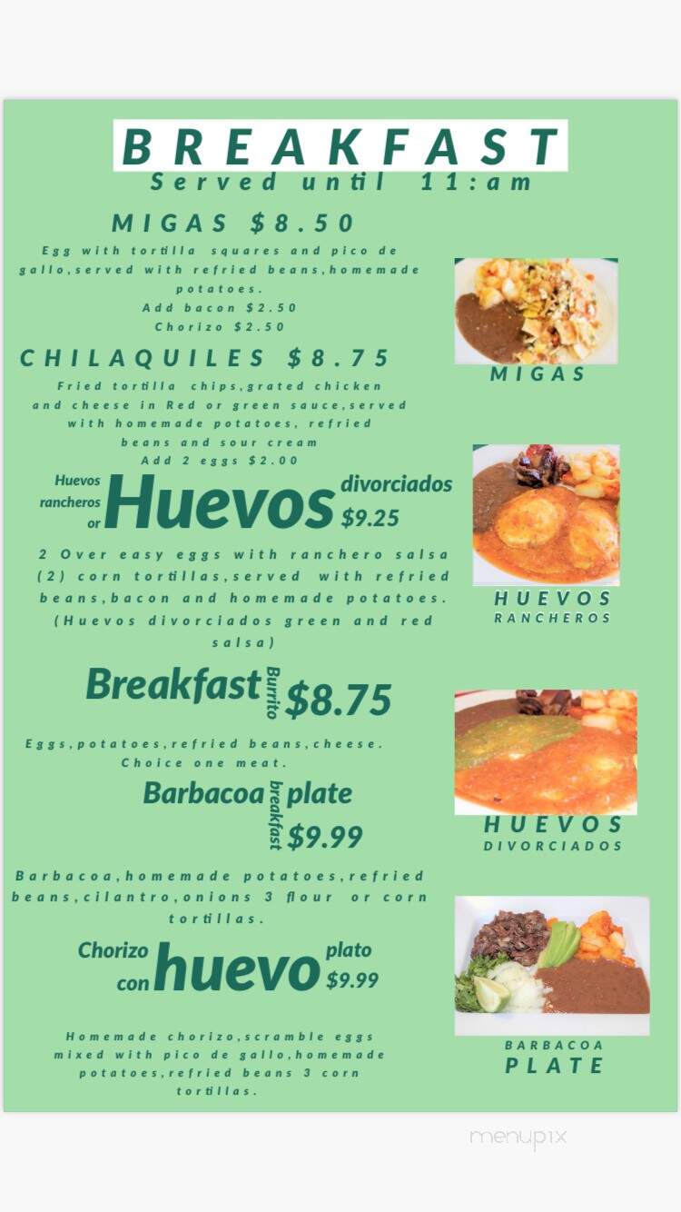 Sierra Madre Taco Co. - Cypress, TX menu_pic