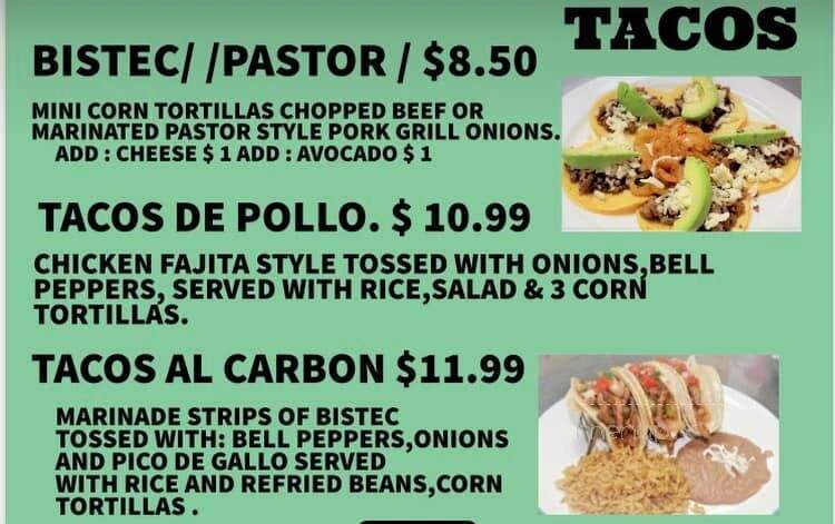 Sierra Madre Taco Co. - Cypress, TX menu_pic