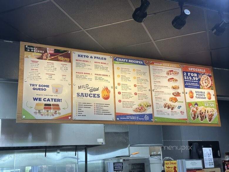Hot Head Burritos - Hermitage, PA menu_pic