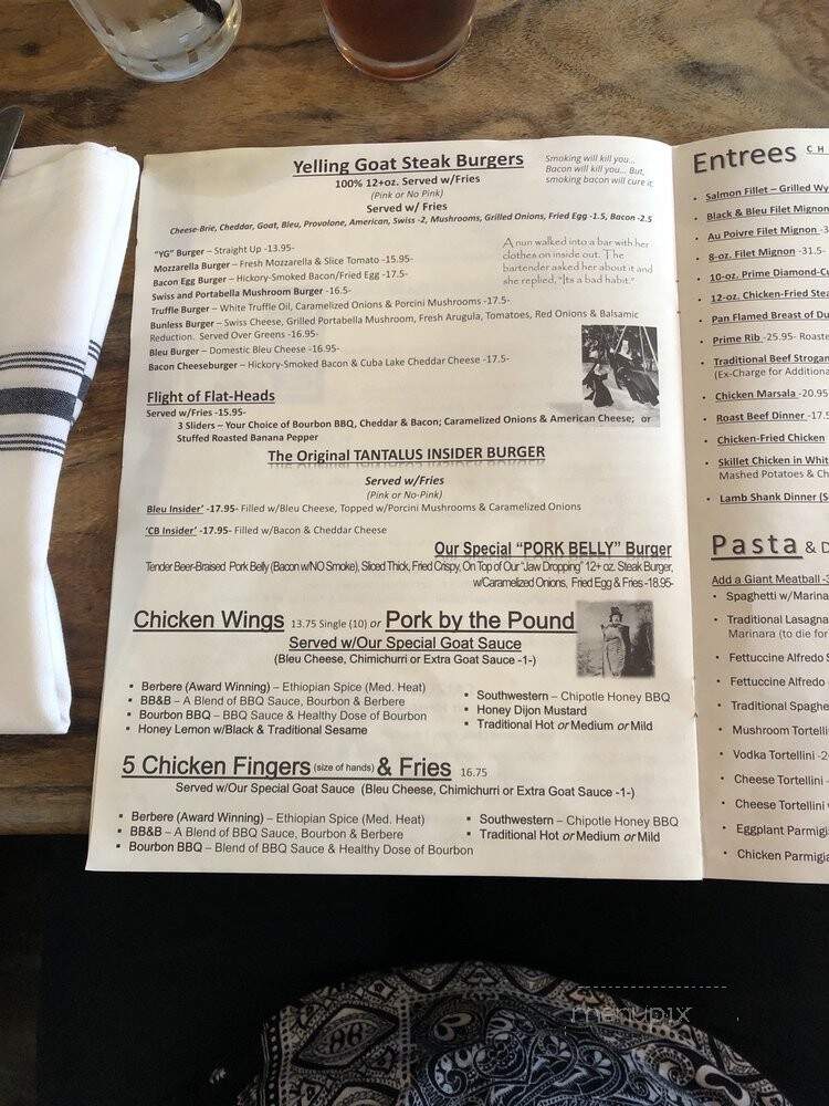 Yelling Goat - Lancaster, NY menu_pic