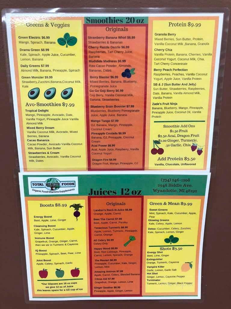 Total Health Foods - Wyandotte, MI menu_pic
