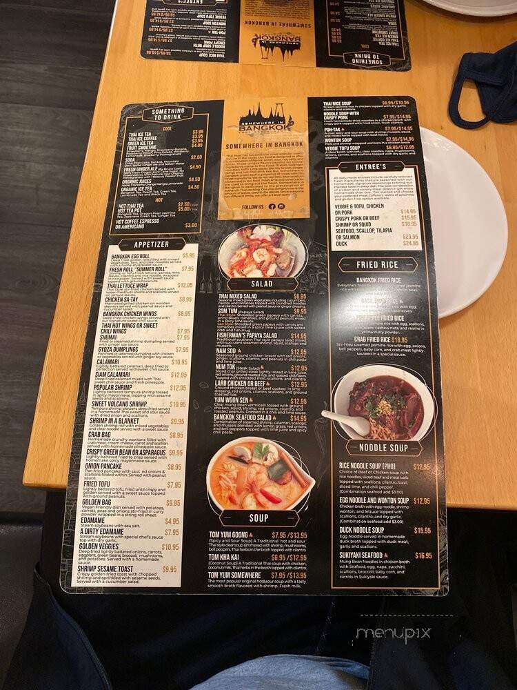 Somewhere in Bangkok Thai - Southington, CT menu_pic