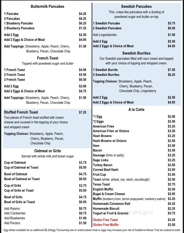 Brenda's Harbor Cafe - Ludington, MI menu_pic