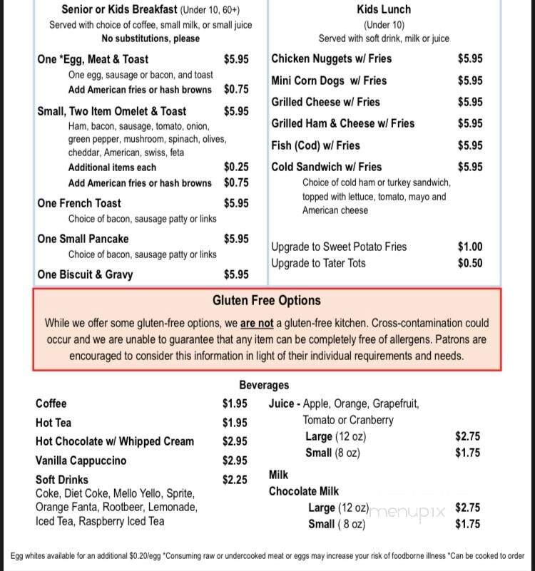 Brenda's Harbor Cafe - Ludington, MI menu_pic