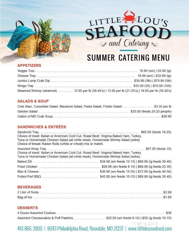 Little Lou's - Rosedale, MD menu_pic