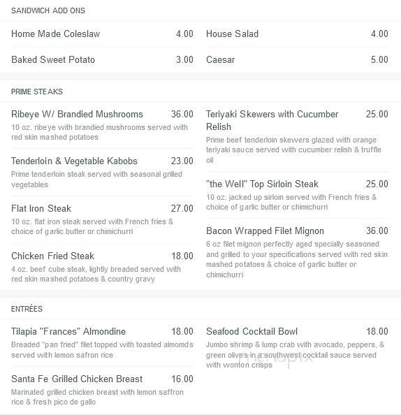 Samy's Spirits and Steakhouse - Garden City, KS menu_pic