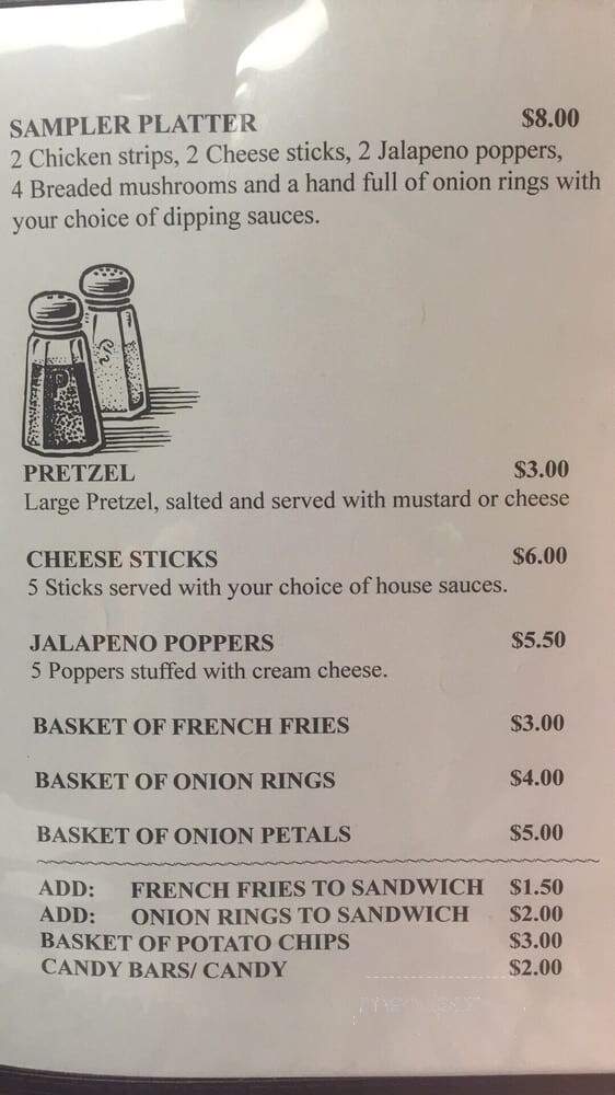 Crossroads Bar - Rapid City, MI menu_pic