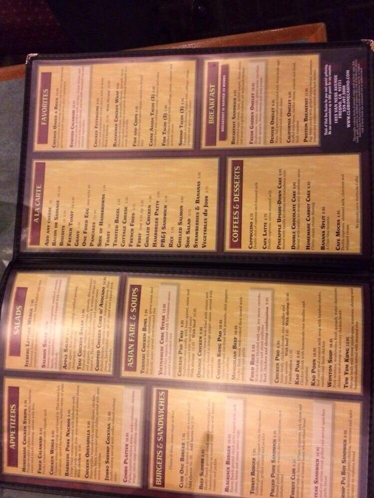 Club One Casino - Fresno, CA menu_pic