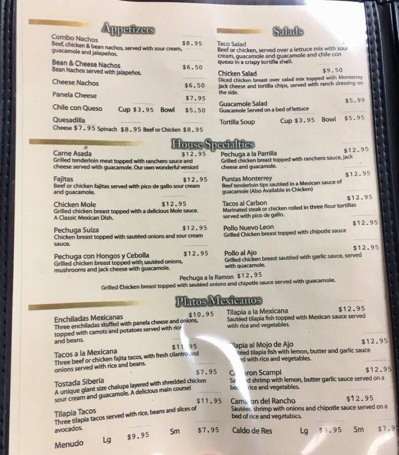 Ernesto's Mexican Restaurant - Garland, TX menu_pic
