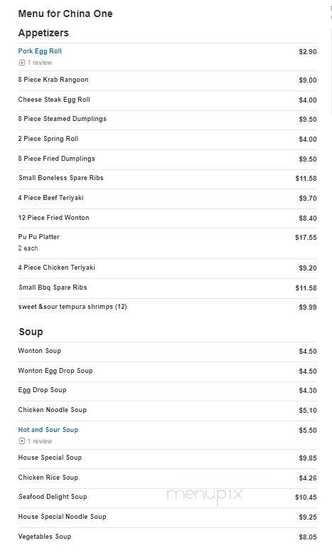 China One - Fort Pierce, FL menu_pic