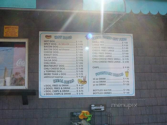 Hazel's Hot Dogs - St Augustine, FL menu_pic