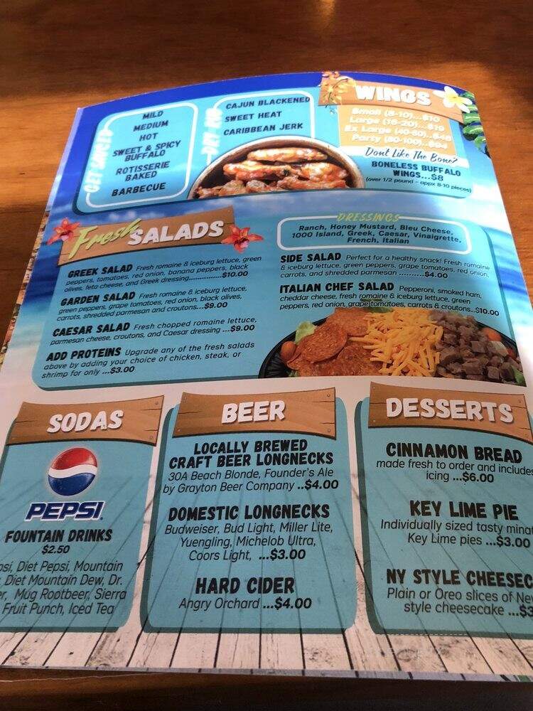 Merlin's Pizza - Destin, FL menu_pic