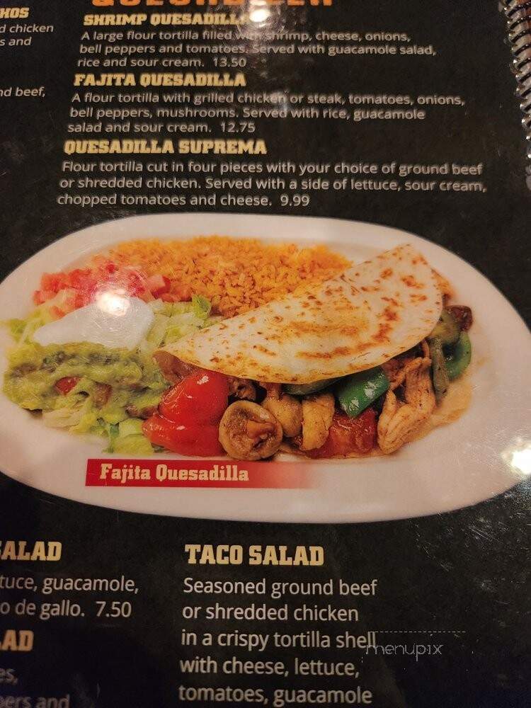 El Mazatlan - Cave City, KY menu_pic