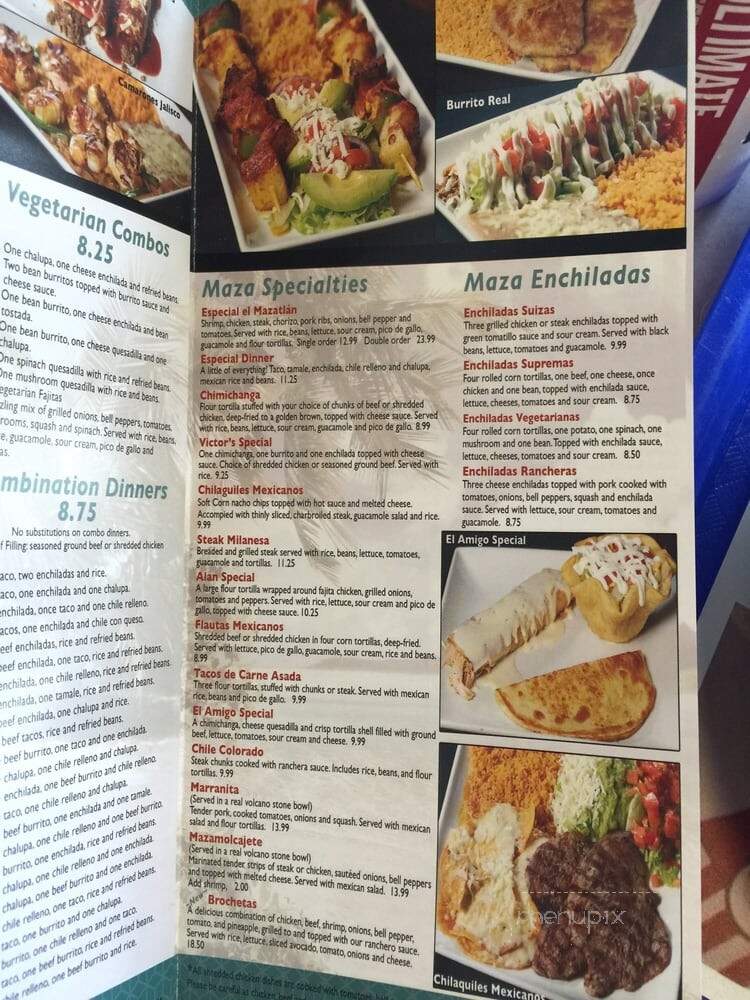 El Mazatlan - Cave City, KY menu_pic
