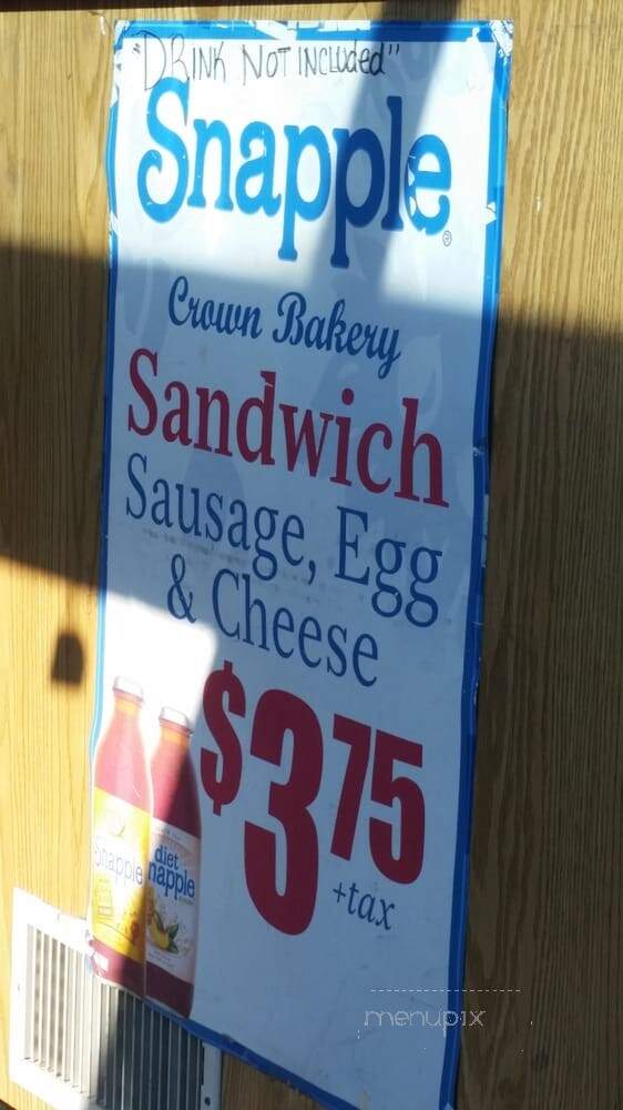 Crown Bakery - Worcester, MA menu_pic