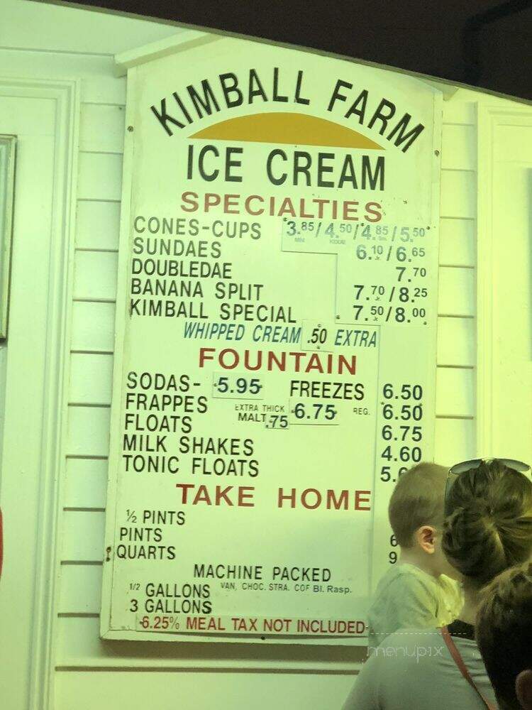 Kimball Farm Ice Cream - Carlisle, MA