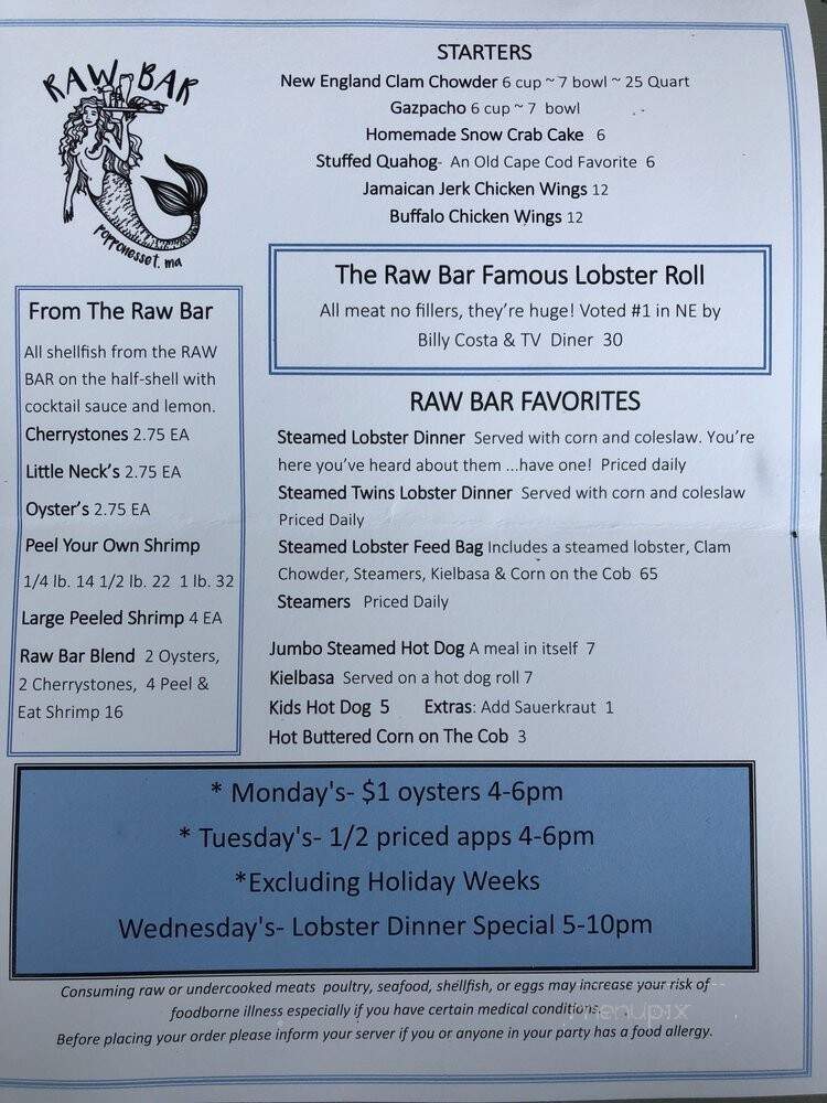 Raw Bar - Mashpee, MA