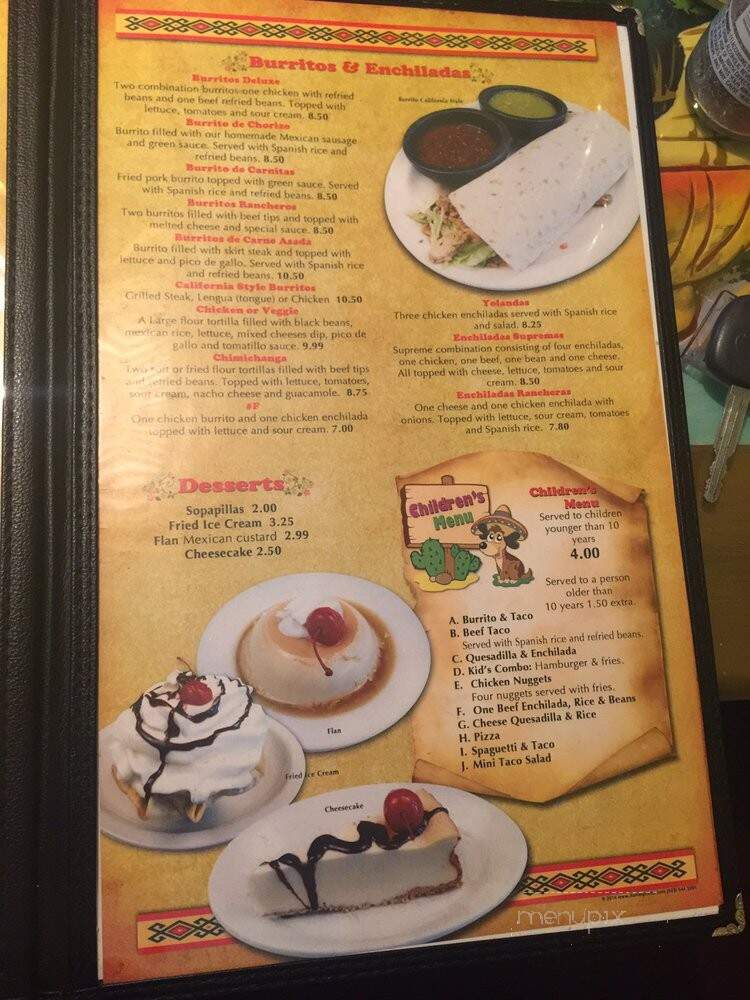 Las Palmas Mexican Restaurant - Durham, NC menu_pic