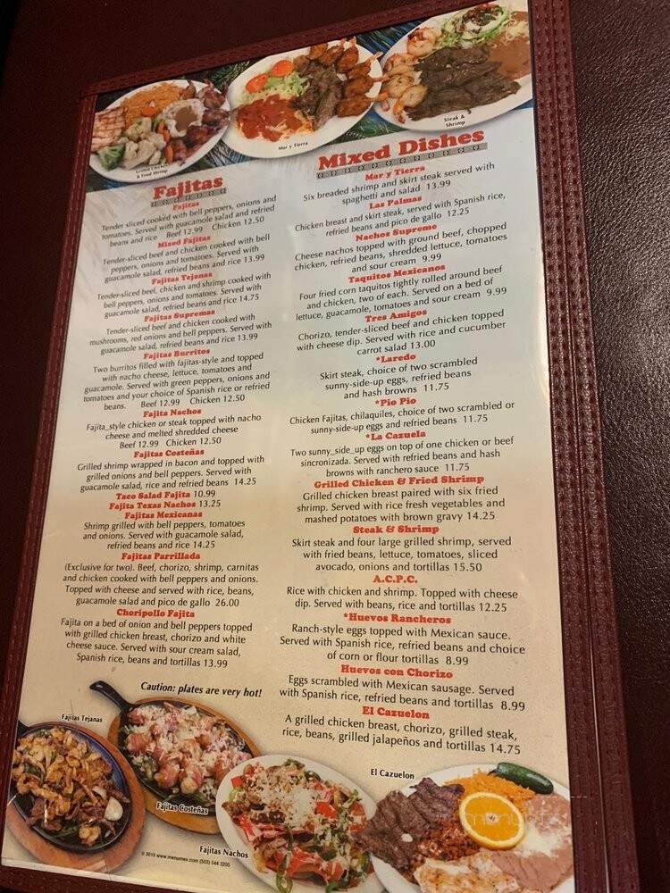 Las Palmas Mexican Restaurant - Durham, NC menu_pic