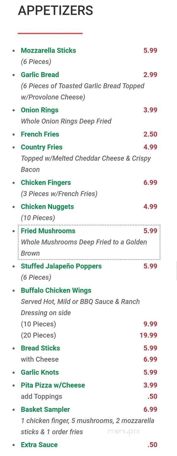 Mama Ginna's - Summerfield, NC menu_pic