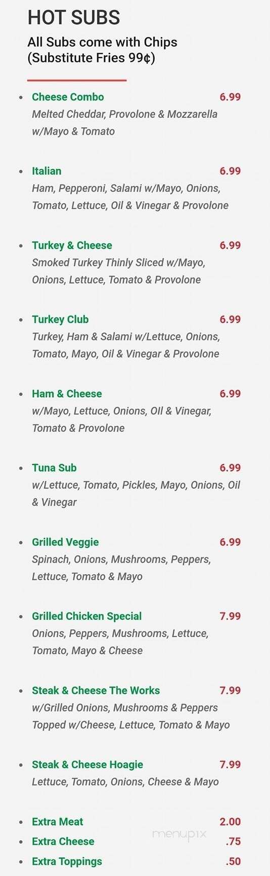 Mama Ginna's - Summerfield, NC menu_pic