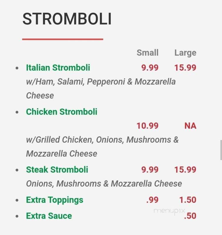 Mama Ginna's - Summerfield, NC menu_pic