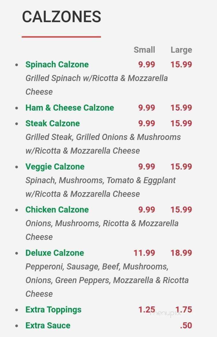 Mama Ginna's - Summerfield, NC menu_pic