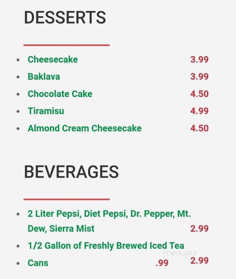 Mama Ginna's - Summerfield, NC menu_pic