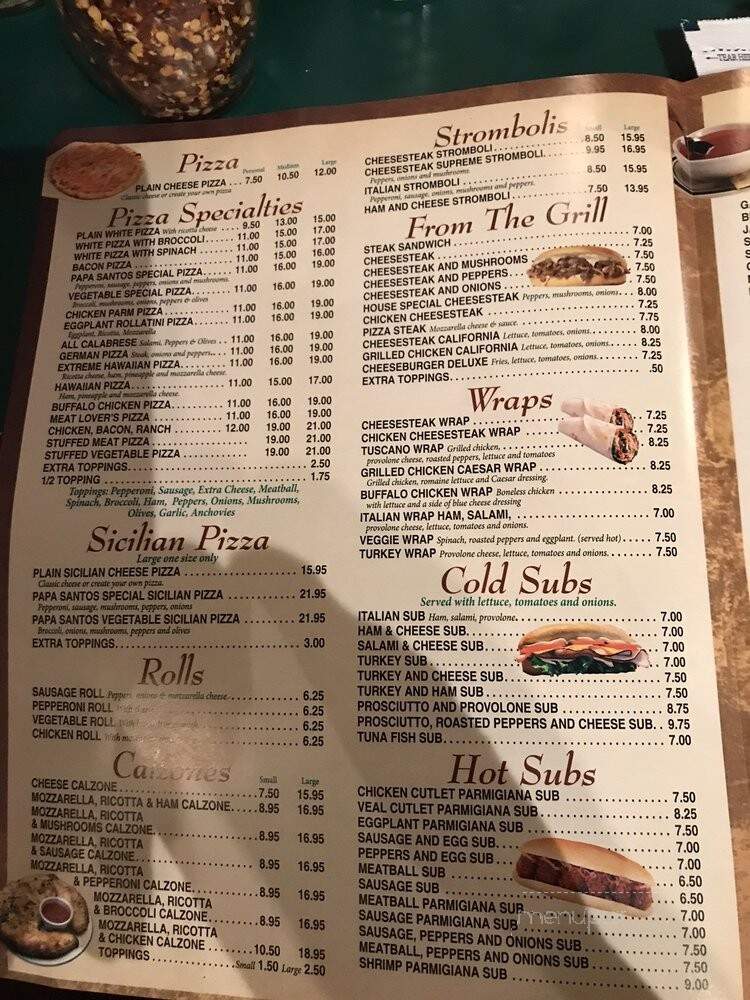 Papa Santo's Italian Restaurant - Blakeslee, PA menu_pic