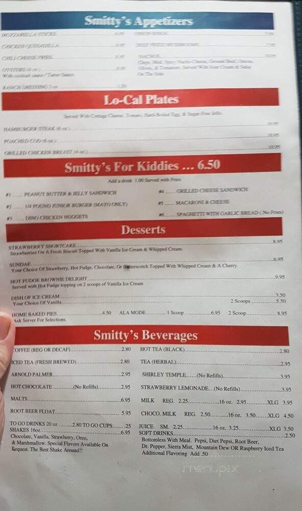 Smitty's Restaurant - Camas, WA menu_pic