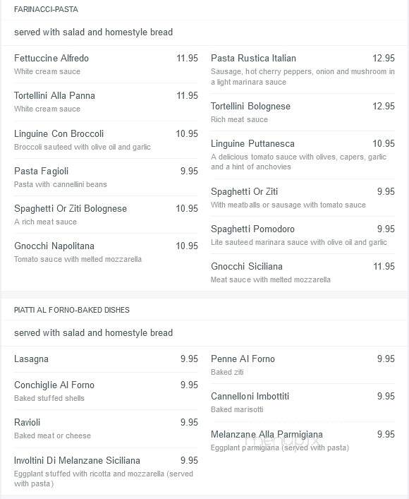 Carini's Pizzeria & Restaurant - Wallingford, CT menu_pic