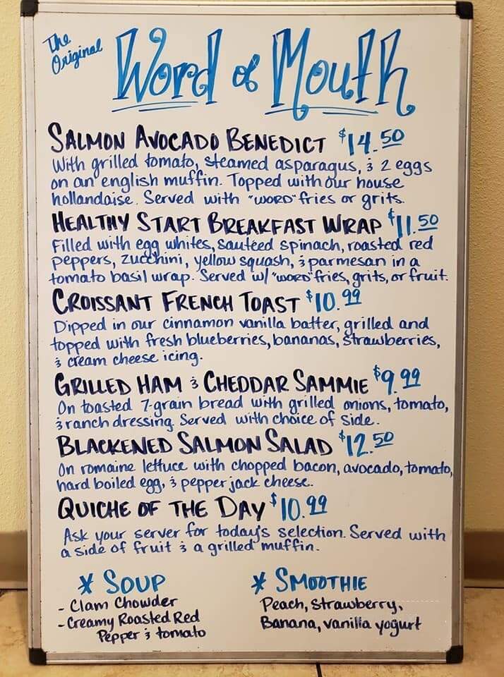 Original Word of Mouth Venice - Venice, FL menu_pic