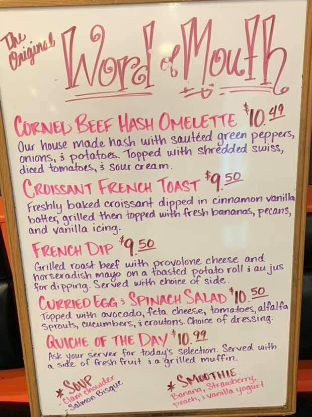 Original Word of Mouth Venice - Venice, FL menu_pic