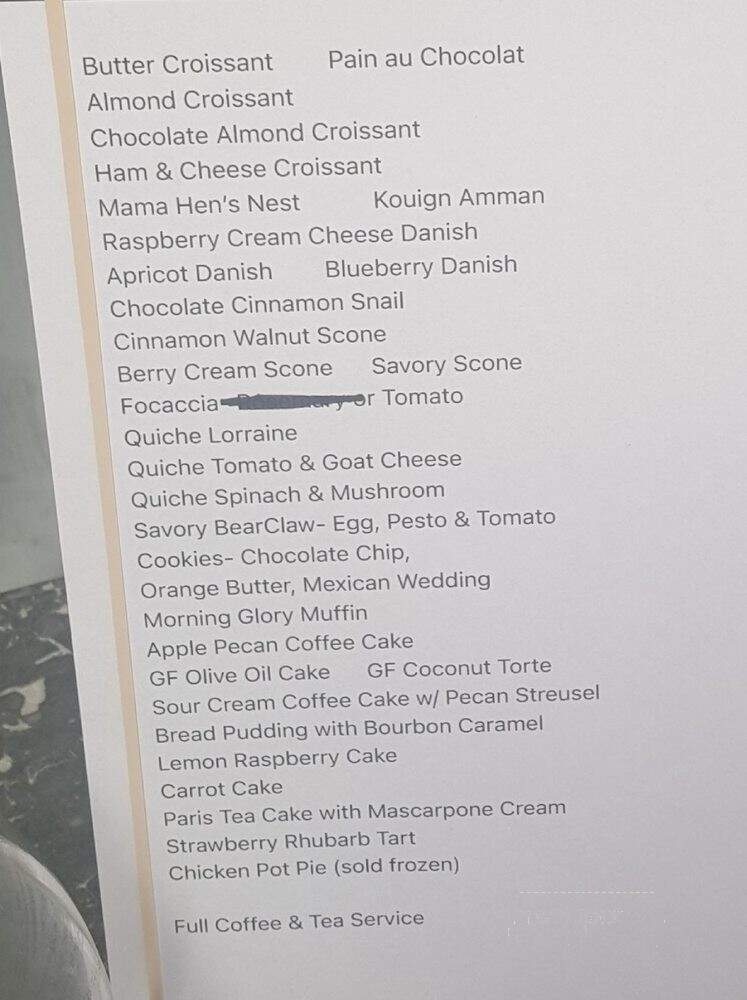 Iron Rooster Bakery - Bellingham, WA menu_pic