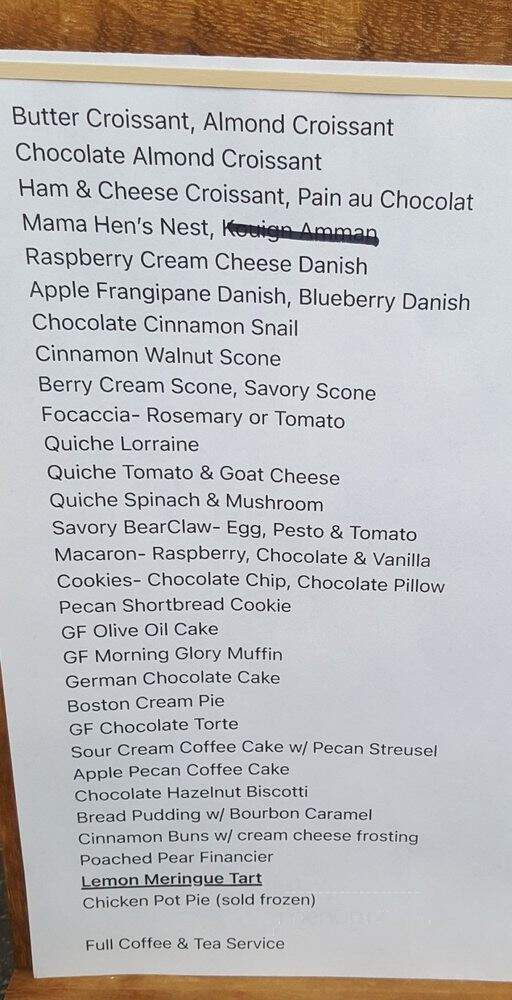 Iron Rooster Bakery - Bellingham, WA menu_pic