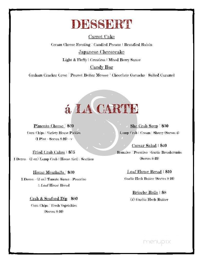 The Shaved Duck Restaurant - Midlothian, VA menu_pic