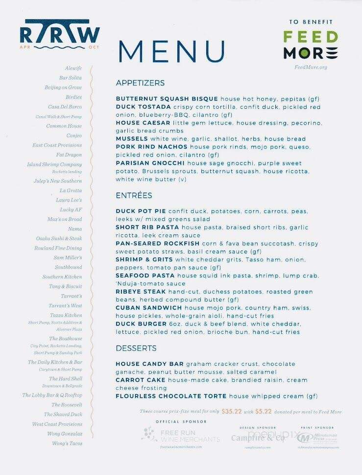 The Shaved Duck Restaurant - Midlothian, VA menu_pic