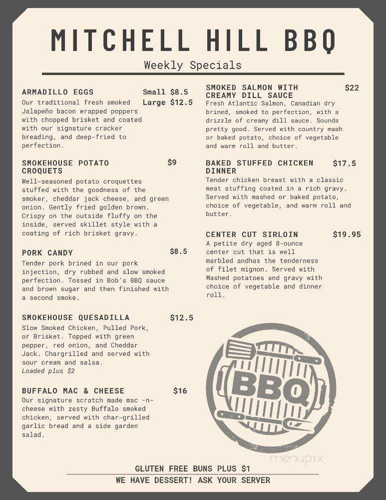 Mitchell Hill BBQ Grill & Brew - Rochester, NH menu_pic