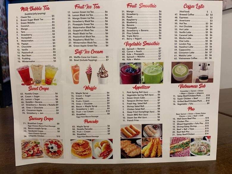 Peak Cafe - Banff, AB menu_pic