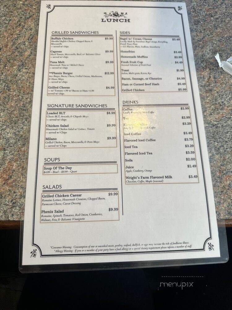 The Breakfast Club - Cranston, RI menu_pic