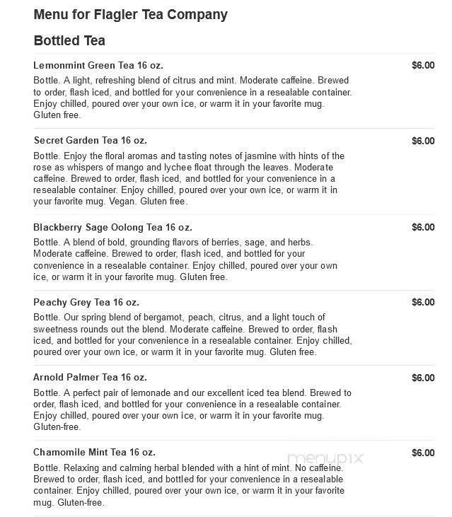 Flagler Tea Company - Flagler Beach, FL menu_pic