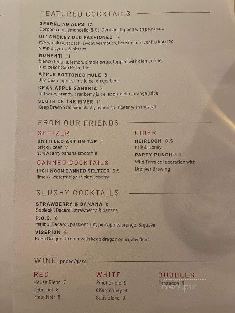 Bricksworth Beer Co - Burnsville, MN menu_pic