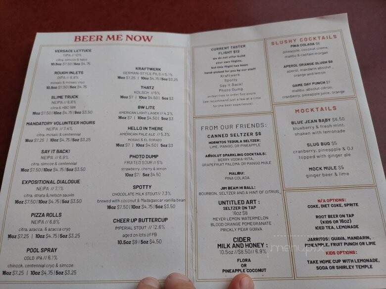 Bricksworth Beer Co - Burnsville, MN menu_pic