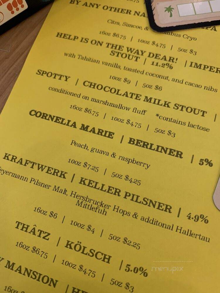 Bricksworth Beer Co - Burnsville, MN menu_pic