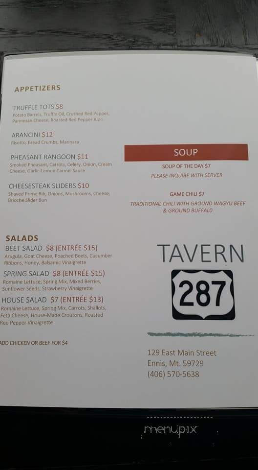 Tavern 287 - Ennis, MT