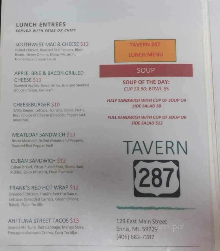 Tavern 287 - Ennis, MT